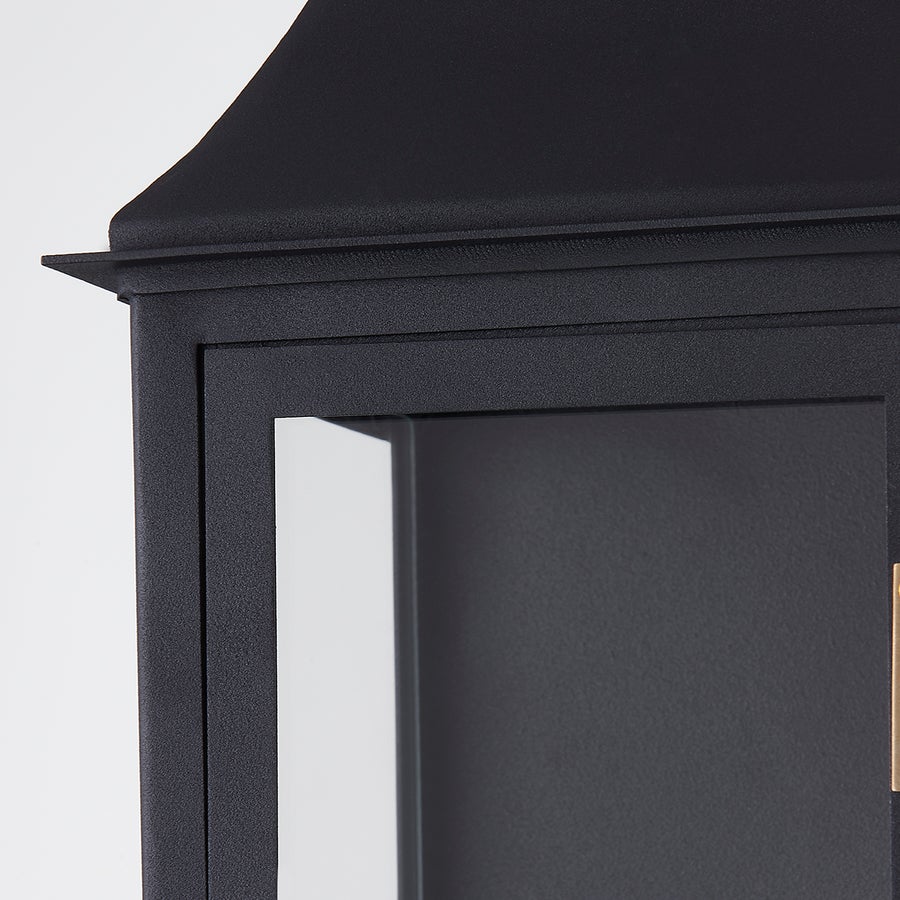 Troy Lighting Wes Exterior Wall Sconce — B7824-PBR/TBK