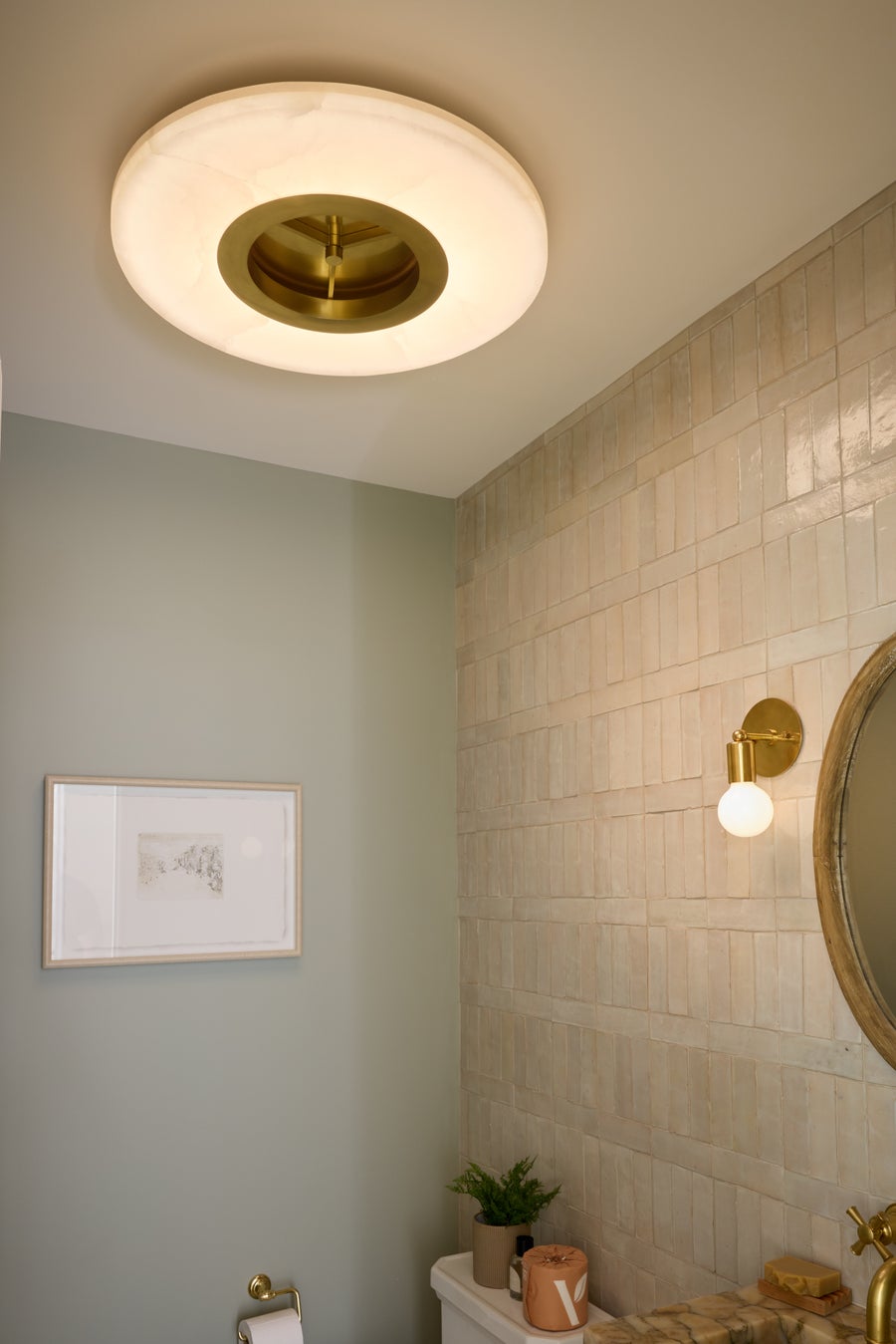 Hudson Valley Lighting ALTO Semi Flush — Aged Brass