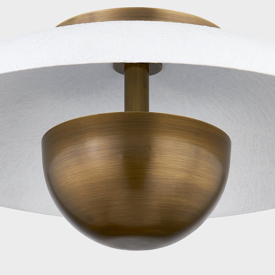 Troy Lighting NOAH Flush Mount — C1814-PBR/GSW