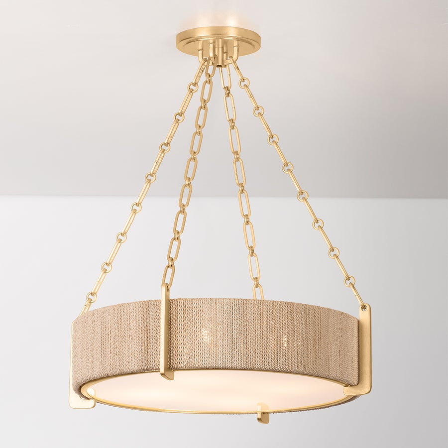 Hudson Valley Lighting QUEBEC Chandelier — Gold Leaf