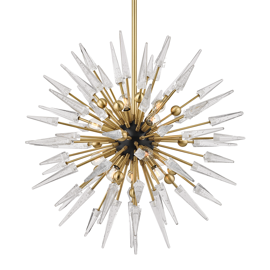 Hudson Valley Lighting Sparta Chandelier — Aged Brass