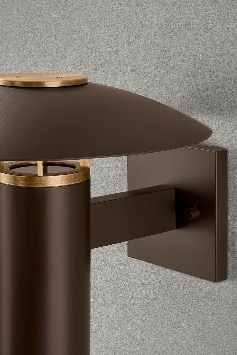 Troy Lighting Birk Exterior Wall Sconce — B7912-PBR/BRZ