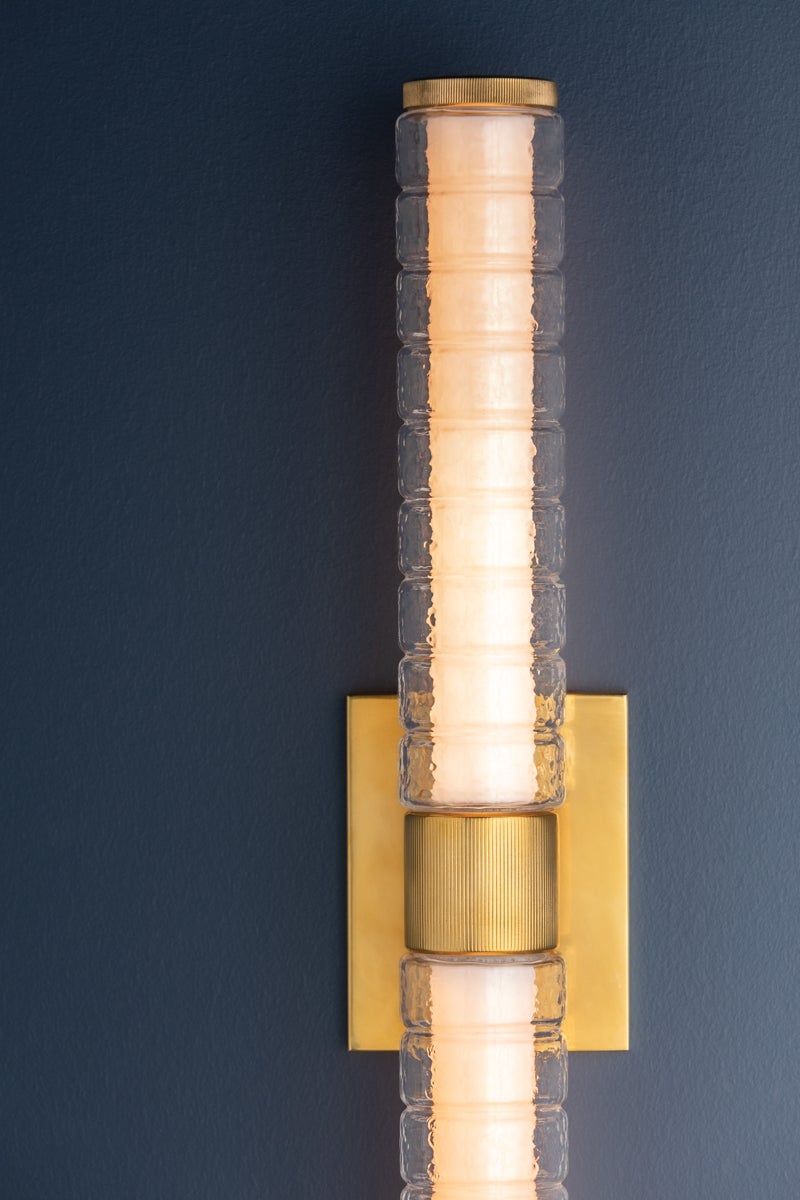 Hudson Valley Lighting CASTOR BATH SCONCE — Aged Brass