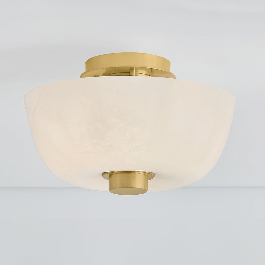 Hudson Valley Lighting DOVE Flush Mount — Aged Brass