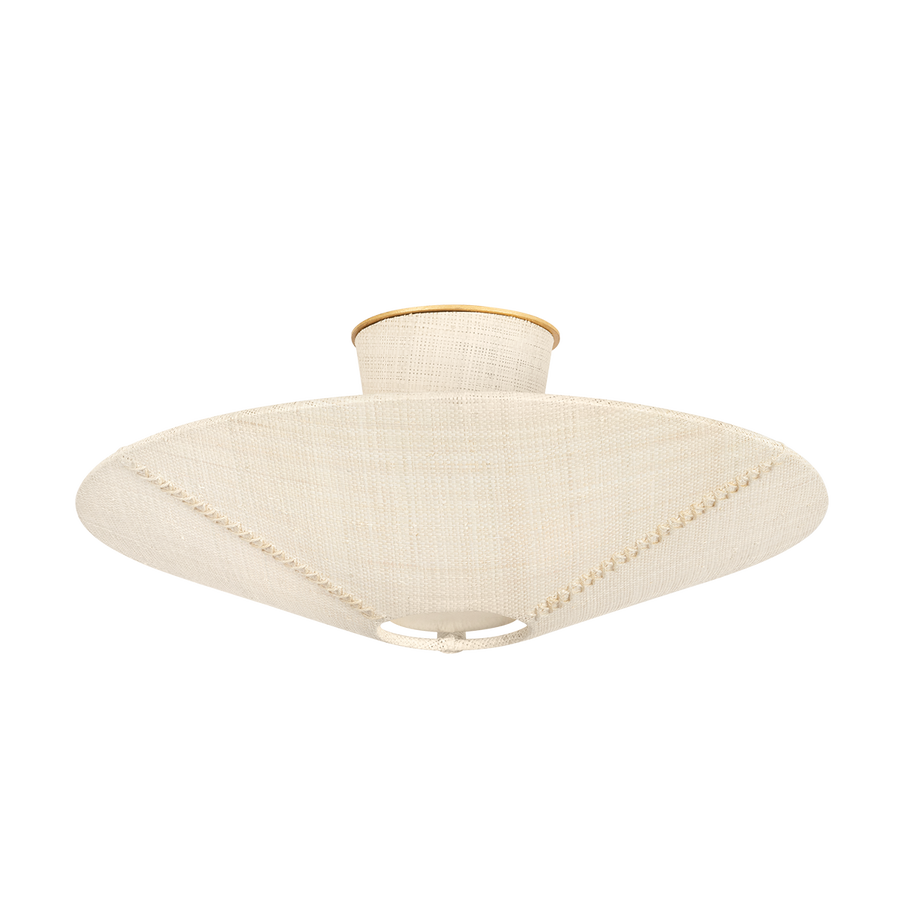 Hudson Valley Lighting SALISBURY MILLS Semi Flush — Gold Leaf