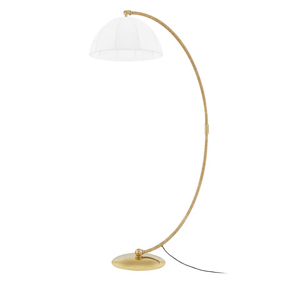 Hudson Valley Lighting Montague Floor Lamp — Aged Brass