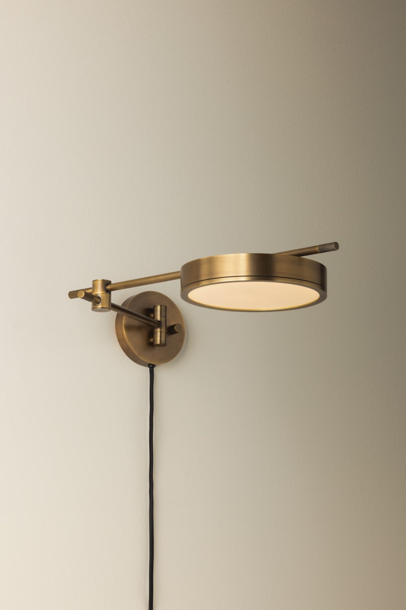 Troy Lighting THATCHER Plug-in Sconce — PTL1705-PBR