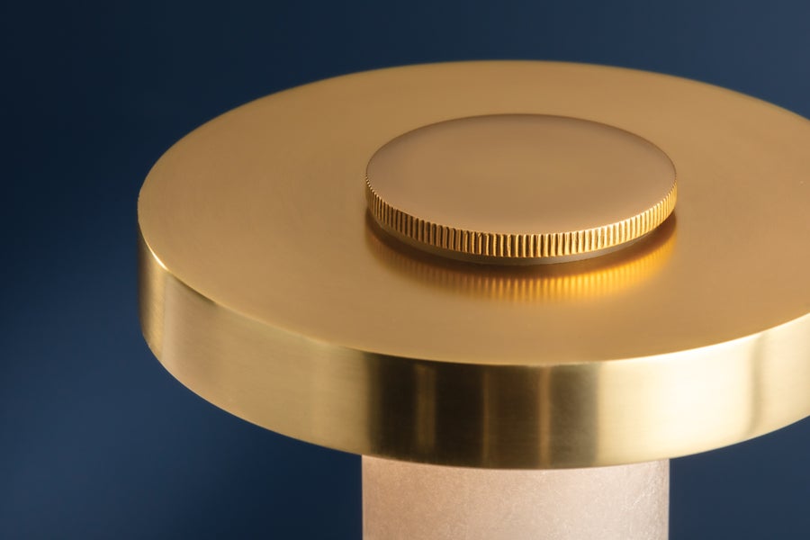 Hudson Valley Lighting SEFTON Rechargeable Table Lamp — Aged Brass