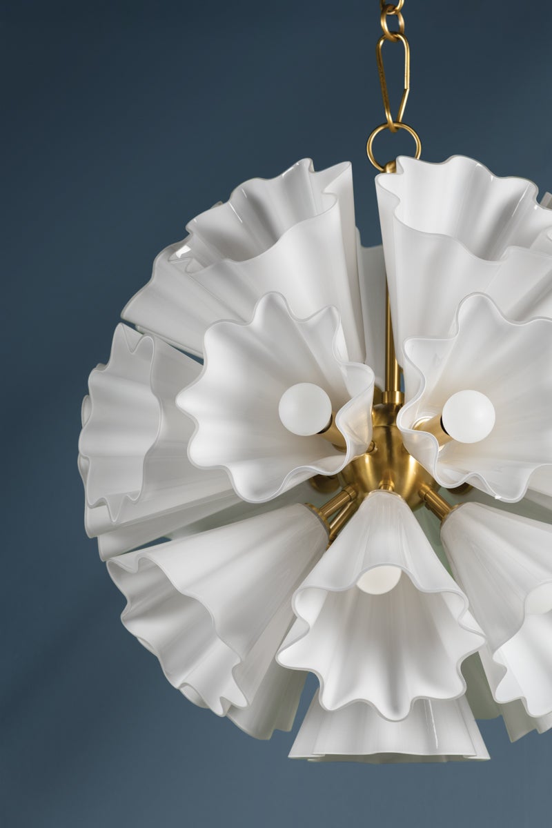 Hudson Valley Lighting CAPRI Chandelier — Aged Brass