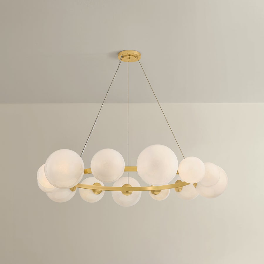 Hudson Valley Lighting Pacama Chandelier — Aged Brass