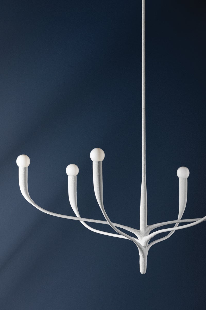 Hudson Valley Lighting Labra Chandelier — White Plaster