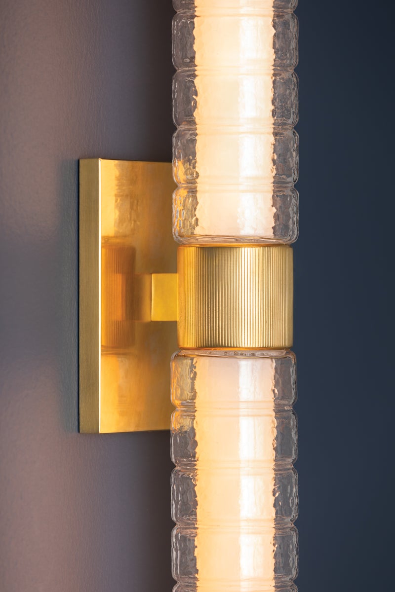 Hudson Valley Lighting CASTOR BATH SCONCE — Aged Brass