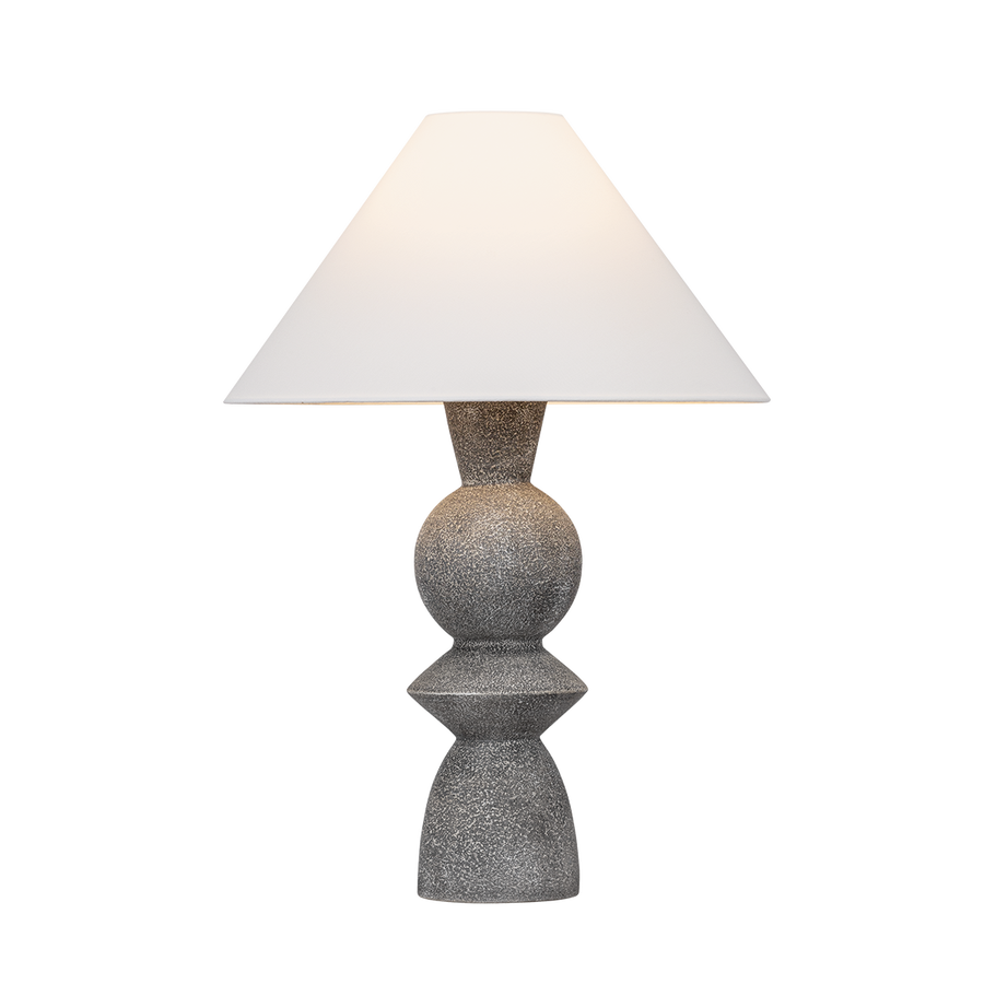 Troy Lighting CYRAH Table Lamp — PTL2529-PBR/CLG