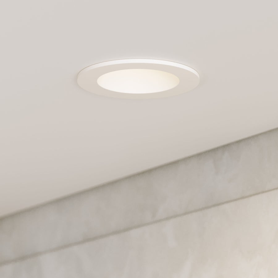 CSL CSL Forme 3" LED Recessed Downlight, Adjustable Aim, Remodel, Round White Trim, 2700K — DLT3ARIC-27-RASTWT