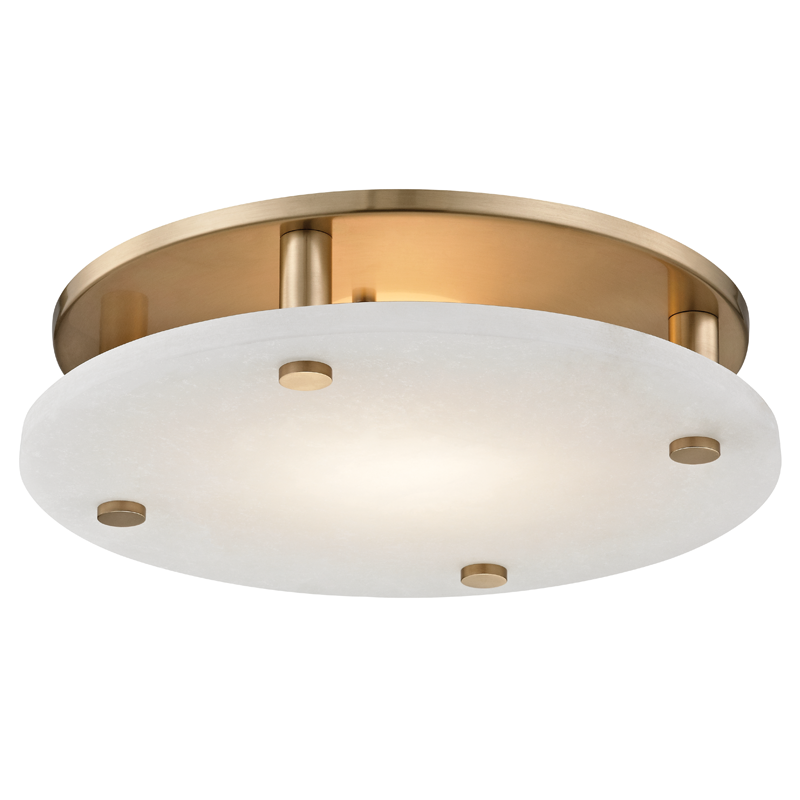 Hudson Valley Lighting Croton Flush Mount — Aged Brass