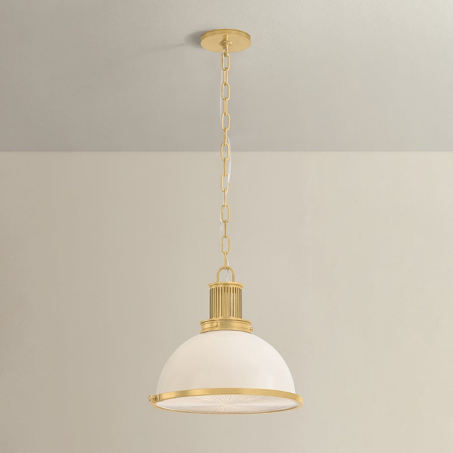 Hudson Valley Lighting Pinesbridge Pendant — Aged Brass