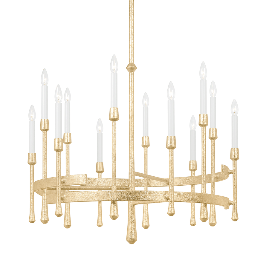 Hudson Valley Lighting Hathaway Chandelier — Vintage Gold Leaf