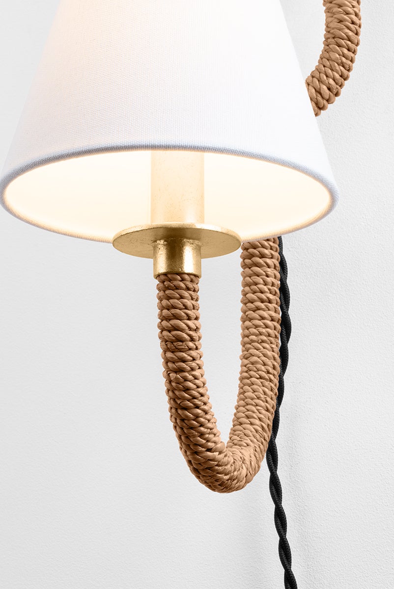 Troy Lighting DEAVER Plug-in Sconce — PTL1215-VGL