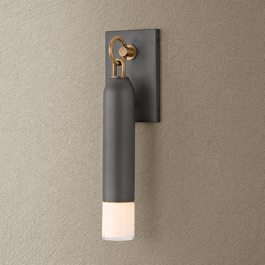 Troy Lighting Osprey Wall Sconce — B5617-PBR/GRA