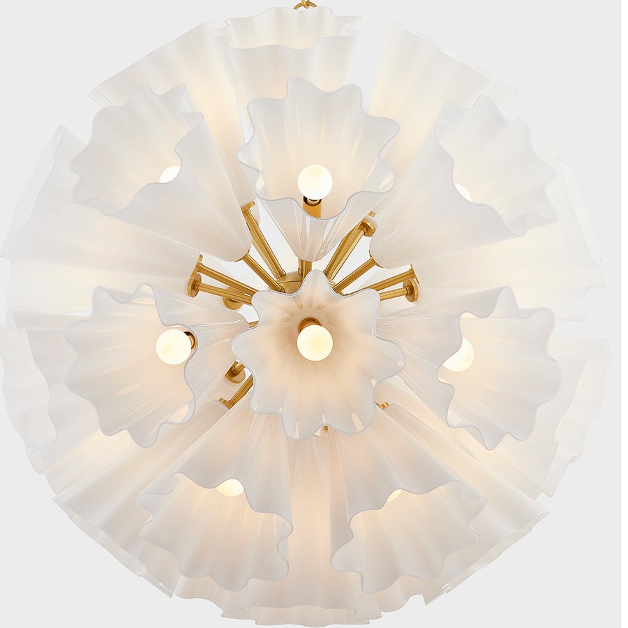 Hudson Valley Lighting CAPRI Chandelier — Aged Brass