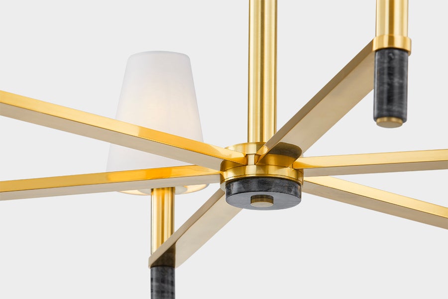 Hudson Valley Lighting MONTREAL Chandelier — Aged Brass