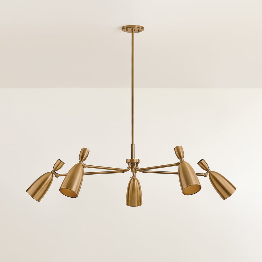 Troy Lighting SPADE Chandelier — F4050-PBR
