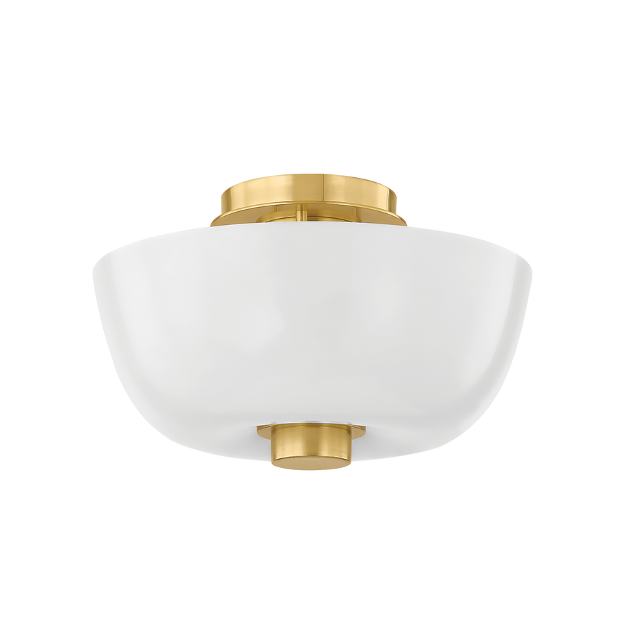 Hudson Valley Lighting DOVE Flush Mount — Aged Brass
