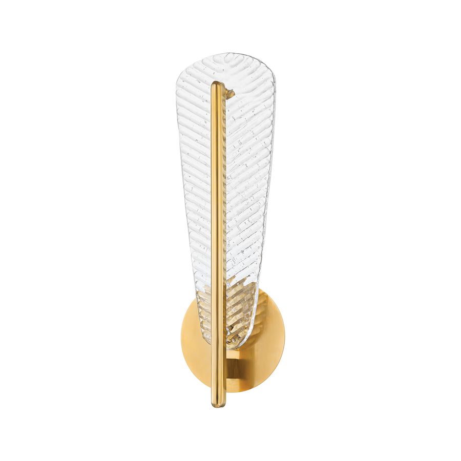 Hudson Valley Lighting PASSAIC Wall Sconce — Aged Brass