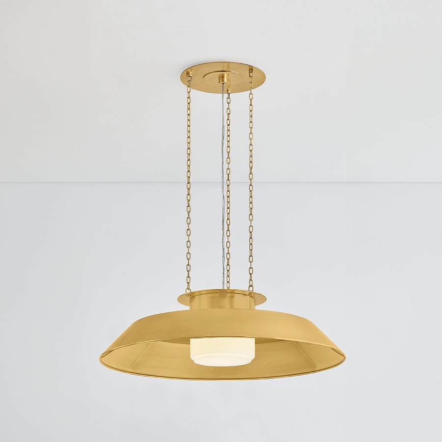 Hudson Valley Lighting WOODROW Pendant — Aged Brass