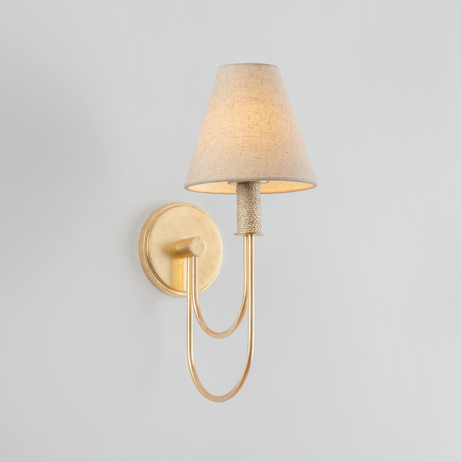 Hudson Valley Lighting WARRENSBURG Wall Sconce — Vintage Gold Leaf