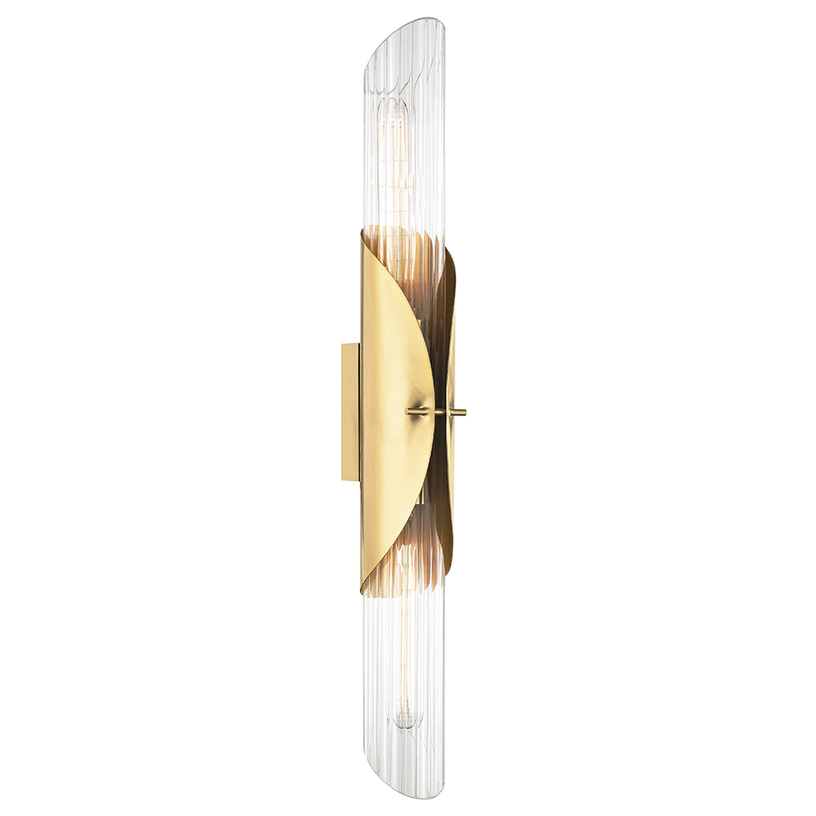Hudson Valley Lighting Lefferts Wall Sconce — Aged Brass