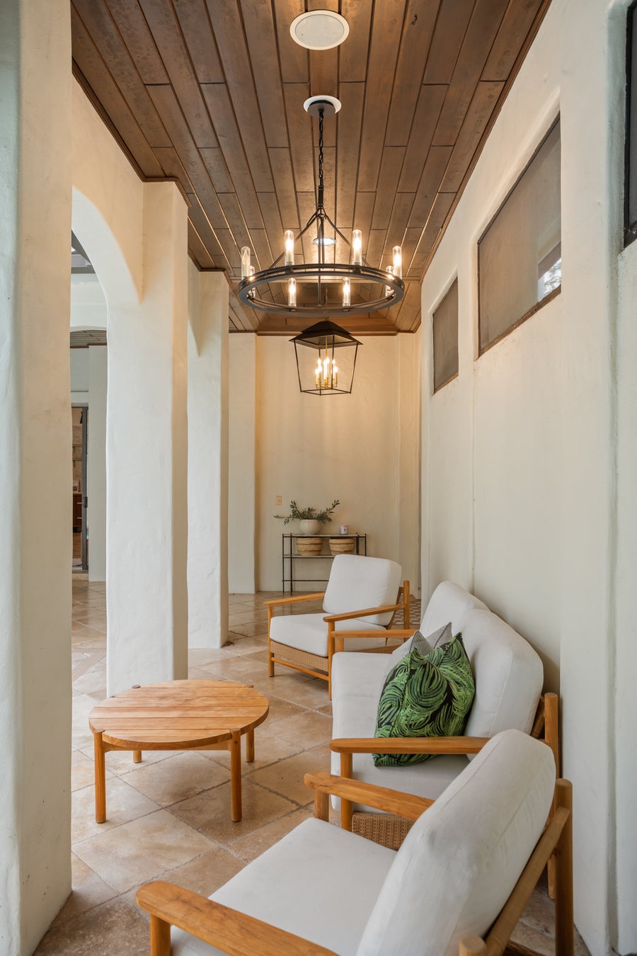 Troy Lighting Sutton Exterior Chandelier — F6233-TBK