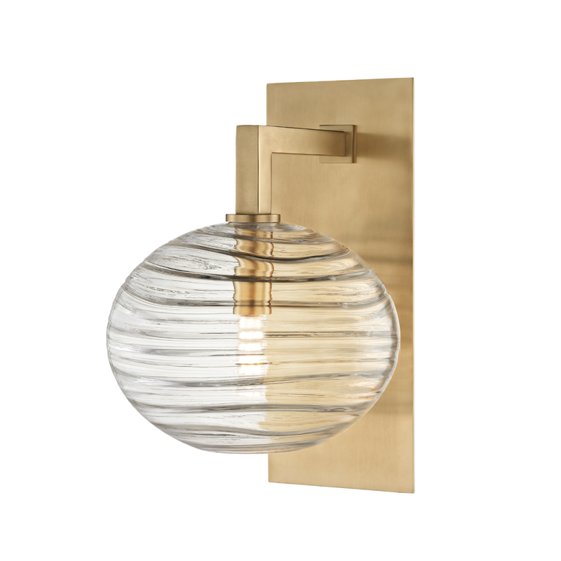 Hudson Valley Lighting Breton Wall Sconce — Aged Brass