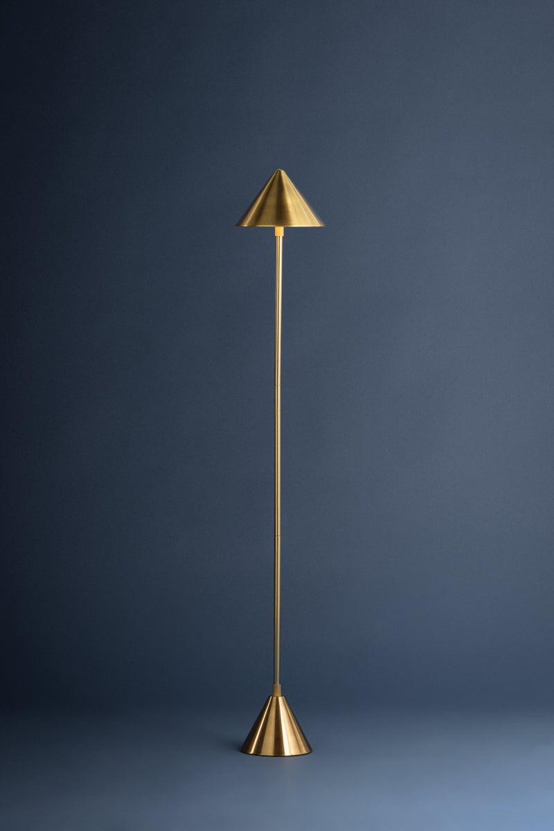 Hudson Valley Lighting SALMA Rechargeable Floor Lamp — Aged Brass