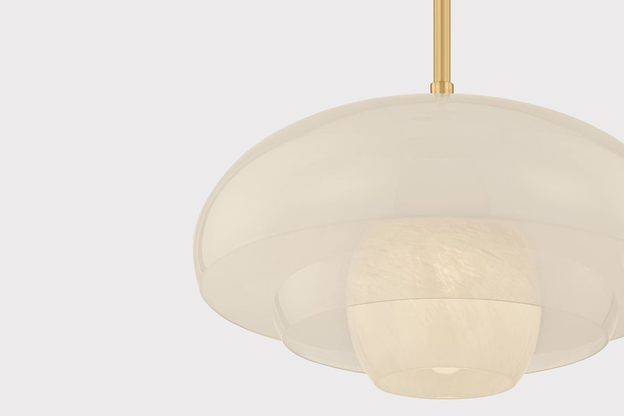 Hudson Valley Lighting AUBURNDALE Pendant — Aged Brass