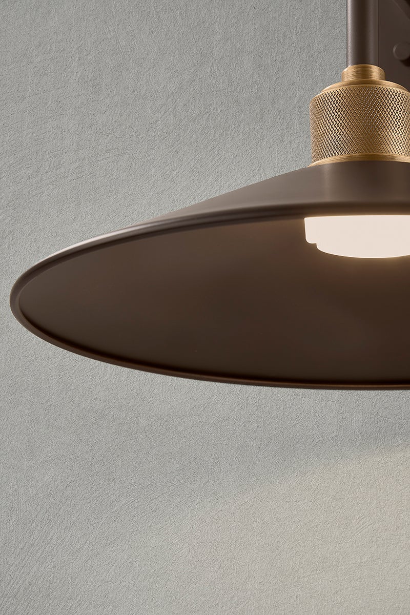 Troy Lighting Harac Exterior Wall Sconce — B7810-PBR/BRZ