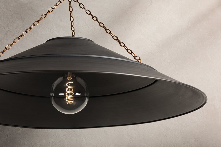 Troy Lighting ARCANE Pendant — F1234-PBR/GRA