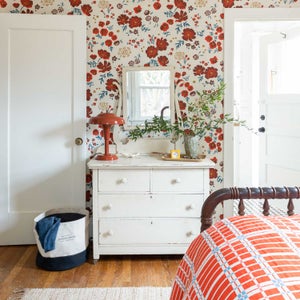 Shelburne Coverlet in Red w/ Blue thumbnail 9