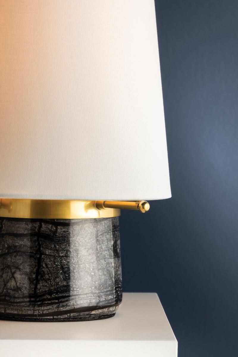 Hudson Valley Lighting CENTRAL VALLEY Rechargeable Table Lamp — Aged Brass