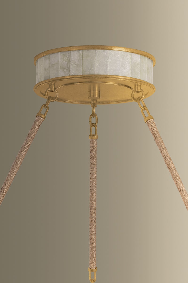 Hudson Valley Lighting Halcott Chandelier — Vintage Gold Leaf