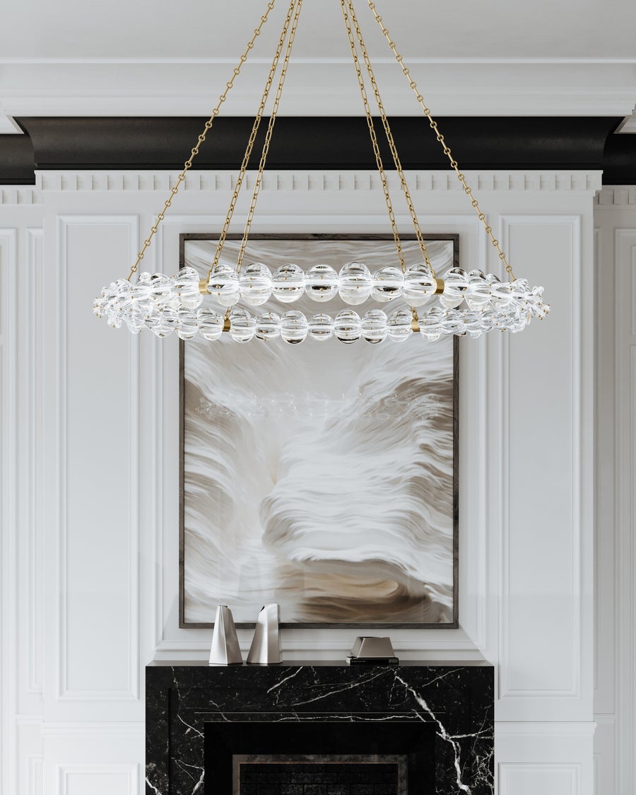 Hudson Valley Lighting Lindley Chandelier — Aged Brass