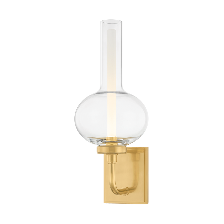 Hudson Valley Lighting Rossman Wall Sconce — Aged Brass