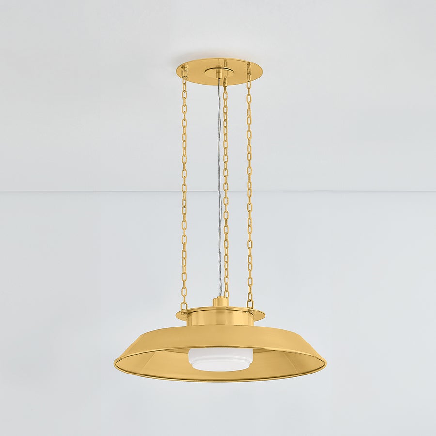 Hudson Valley Lighting WOODROW Pendant — Aged Brass