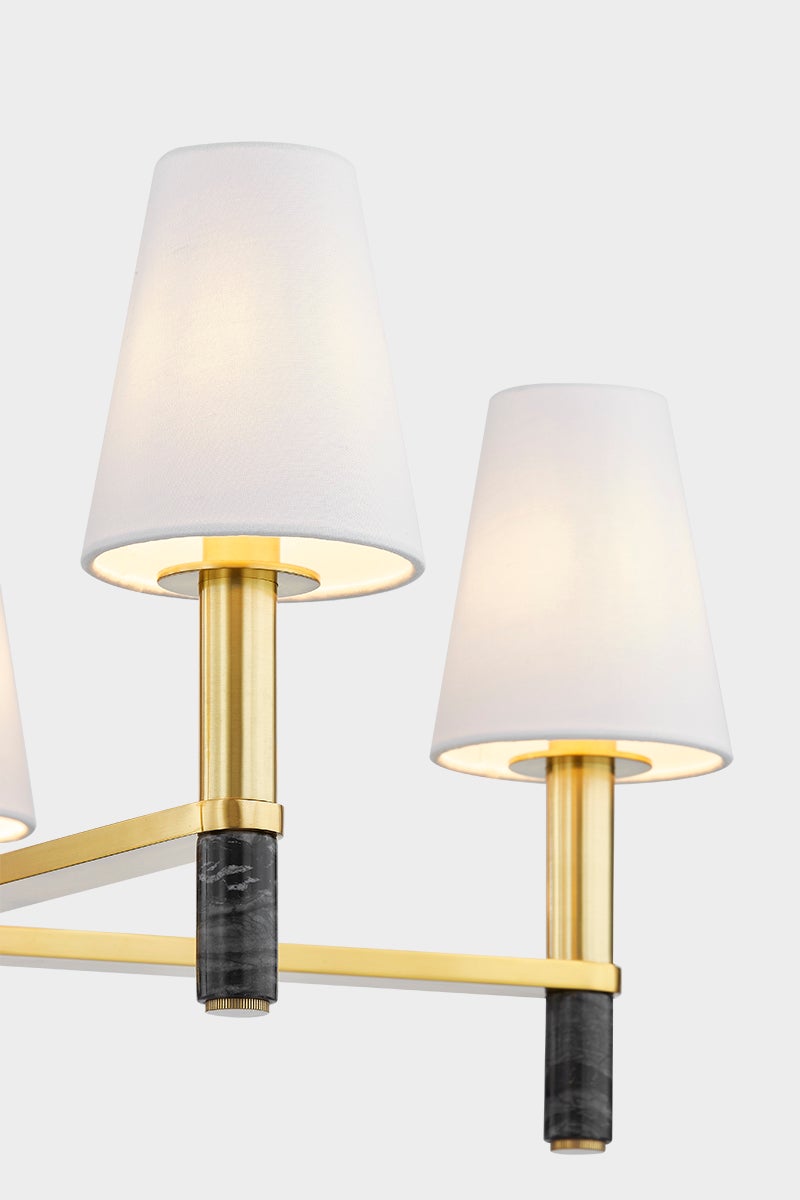 Hudson Valley Lighting MONTREAL Chandelier — Aged Brass