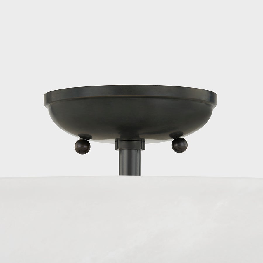 Hudson Valley Lighting SOMERSET Semi Flush — Distressed Bronze