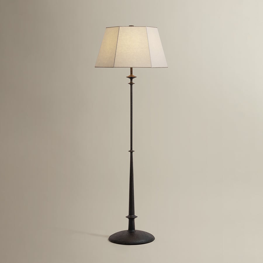 Hudson Valley Lighting Celmins Floor Lamp — Black Iron