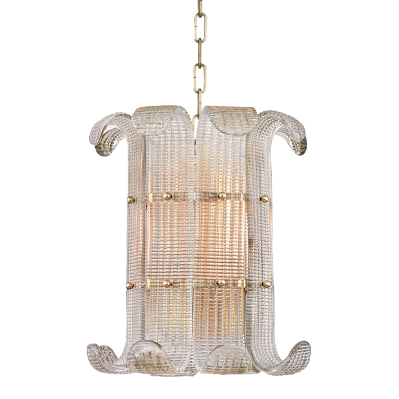 Hudson Valley Lighting Brasher Pendant — Aged Brass