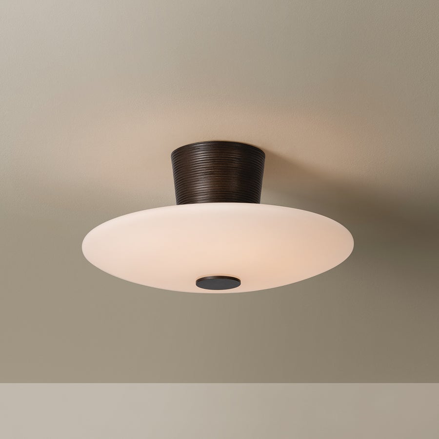 Troy Lighting ALBUS SEMI FLUSH — C5016-BRL