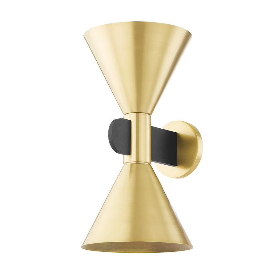 Hudson Valley Lighting Cranston Wall Sconce — 4916-AGB/SBK
