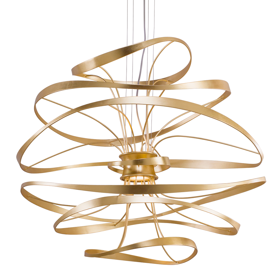 Corbett Lighting Calligraphy Chandelier — 216-44-GL/SS